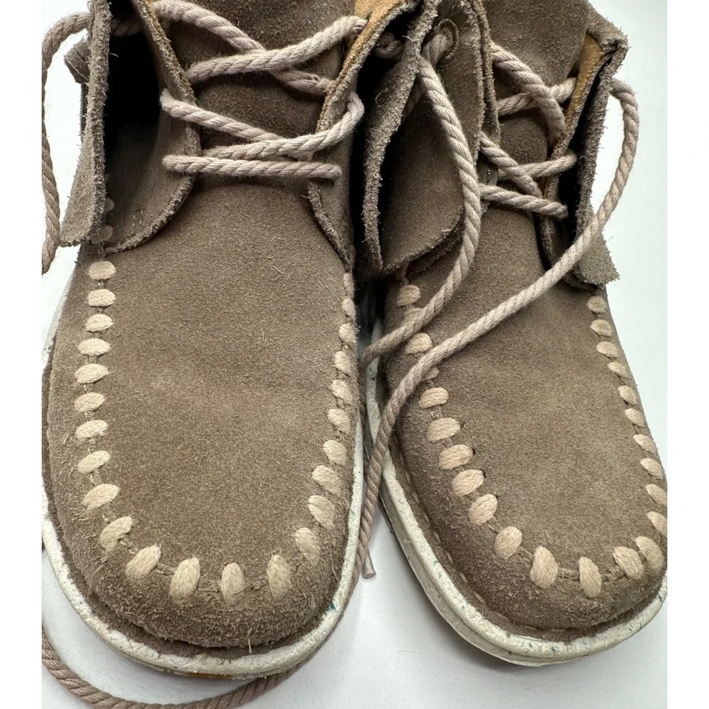 Justin 6.5 Teepee Fringe Round Toe Moccasin Booties Womens Casual Boots Boho